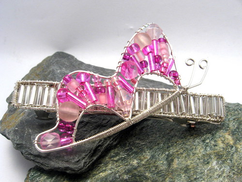 Motýlí spona - Pink — foto 2