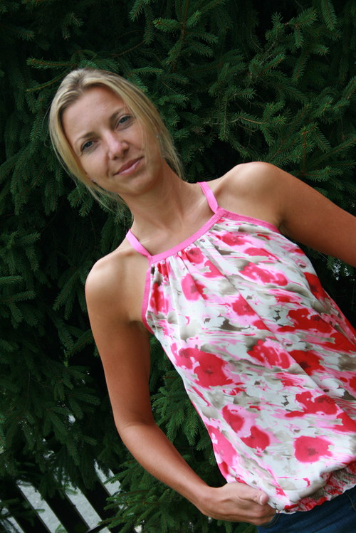 Růžový top vel.36 — foto 3