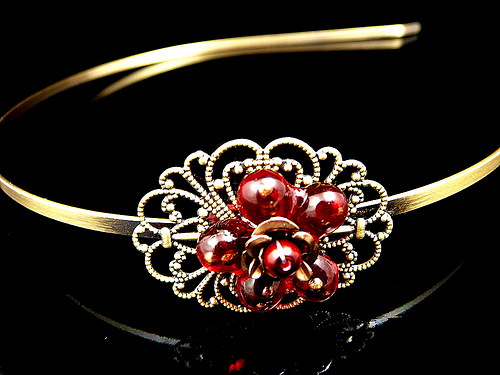 Čelenka : " Red flowers " — foto 2