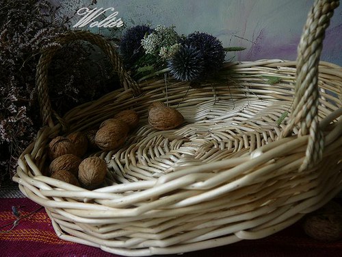 Mísa ala košík kulatá - bílé proutí — foto 4