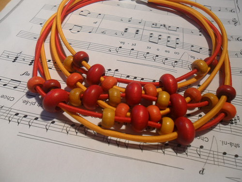 RED&ORANGE náhrdelník s náramkem sada — foto 2