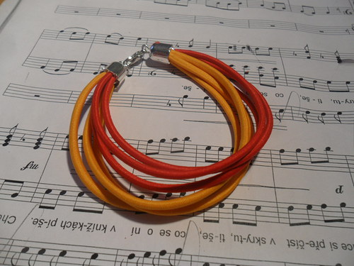 RED&ORANGE náhrdelník s náramkem sada — foto 4