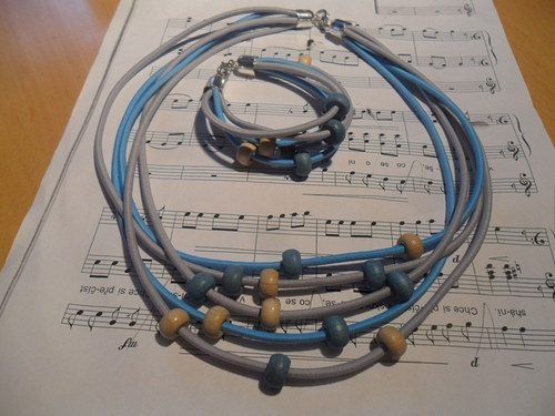 BLUE&GREY náhrdelník s náramkem sada — foto 2