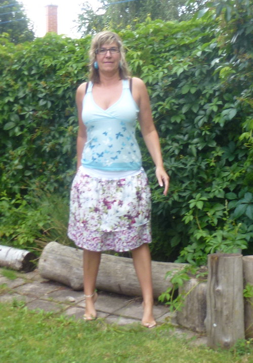 Sukýnka KANÝRKATÁ,KRÁTKÁ — foto 2