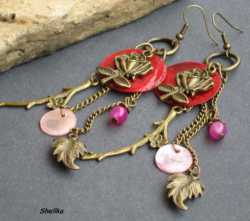 Náušnice,,ROSE,, — foto 3