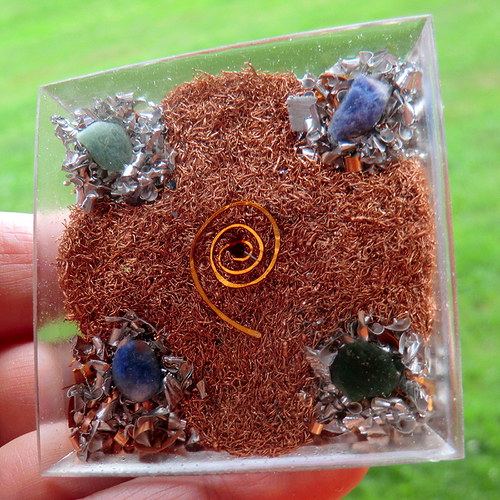 Orgonit - Pyramida5* 5x4,5cm - Apatit — foto 6