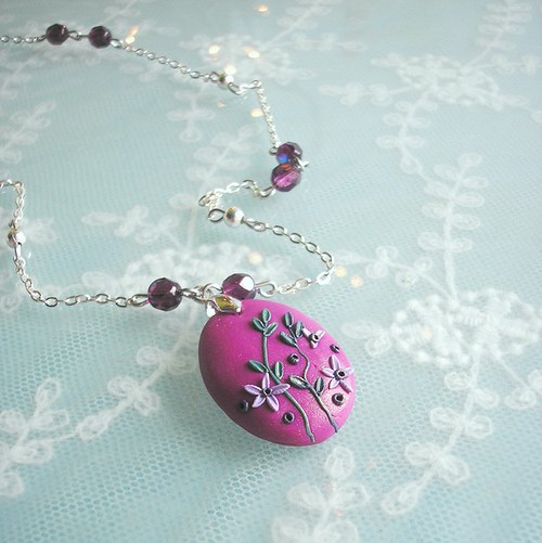 Medailon Flower Button - Myrtillus — foto 2