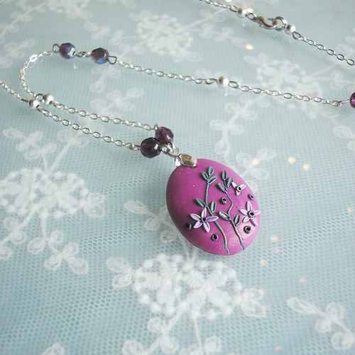 Medailon Flower Button - Myrtillus — foto 3