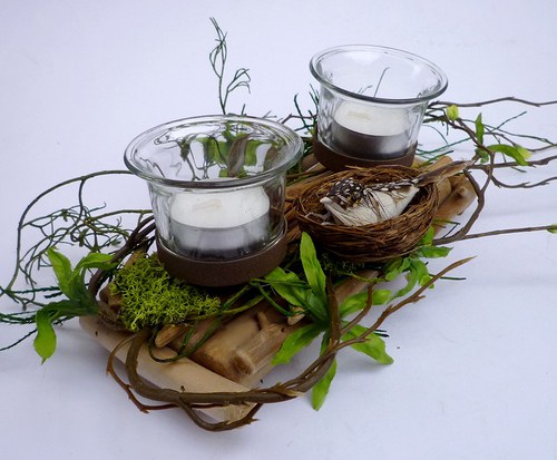 Dřevěný svícen Birdinia — foto 2