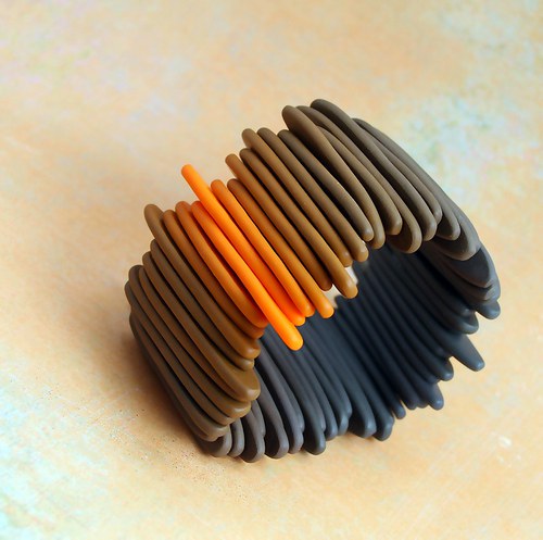 Vertical lines /orange-grey/ — foto 2