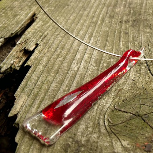 Skleněný šperk "FLAME" — foto 2