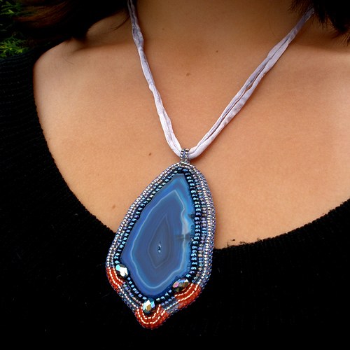 Agate avec des perles — foto 3