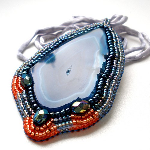 Agate avec des perles — foto 5