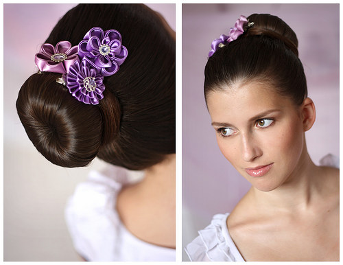 Kanzashi sada Violet — foto 5