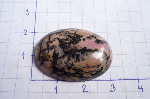Kabošon 30x22 - rodonit č. L4307 — foto 4