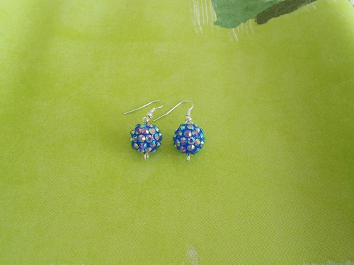 Kuličky ve stylu Swarovski - modré AB — foto 3