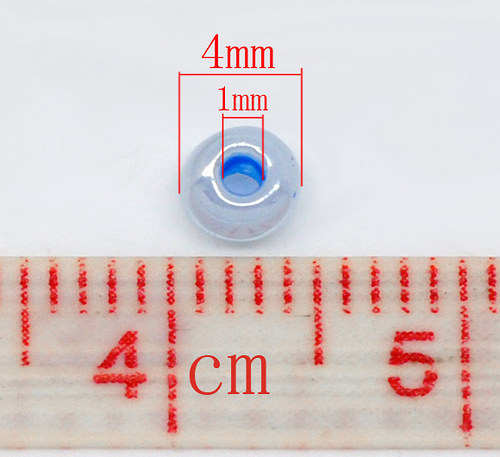 Rokajl 6/0 cca 4mm/ modrá / 20g — foto 2