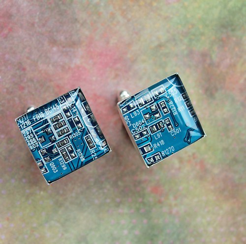 IT manžetové knoflíčky /tyrkys/ — foto 2