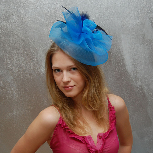 Blue dream ... klobouk či fascinator — foto 3