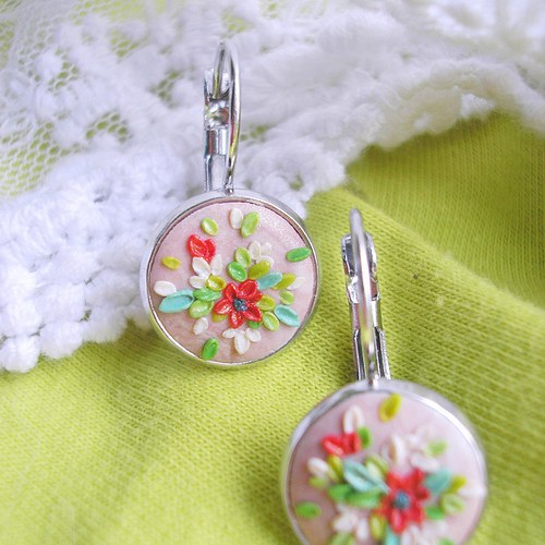 Náušnice Flower Button - Vivamus I. — foto 2