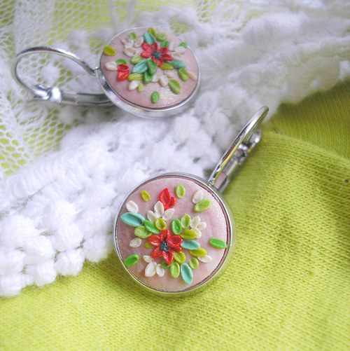 Náušnice Flower Button - Vivamus I. — foto 3