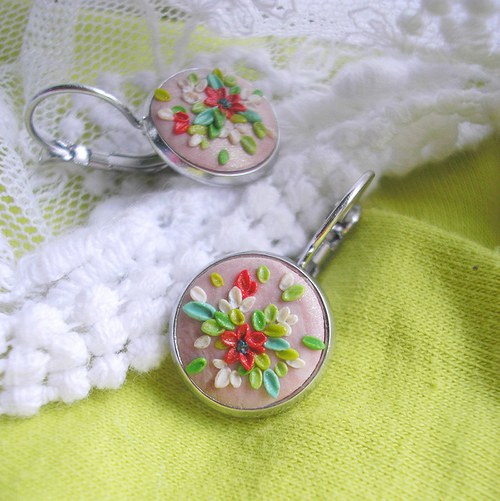 Náušnice Flower Button - Vivamus I. — foto 4