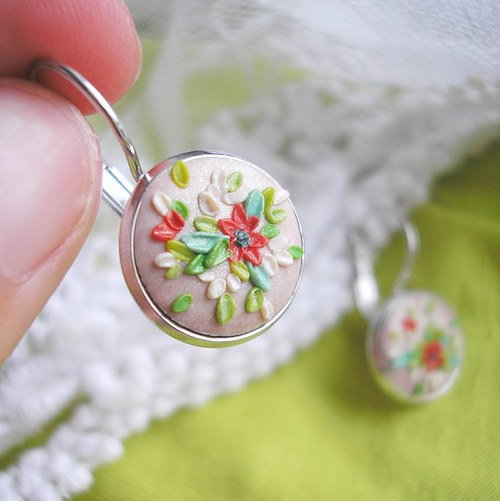 Náušnice Flower Button - Vivamus I. — foto 5