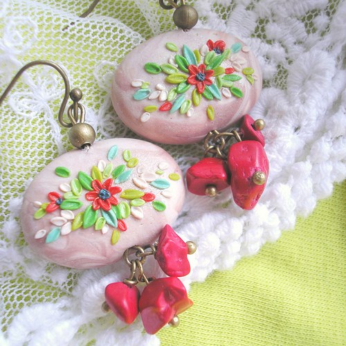 Náušnice Flower Button - Vivamus III. — foto 2