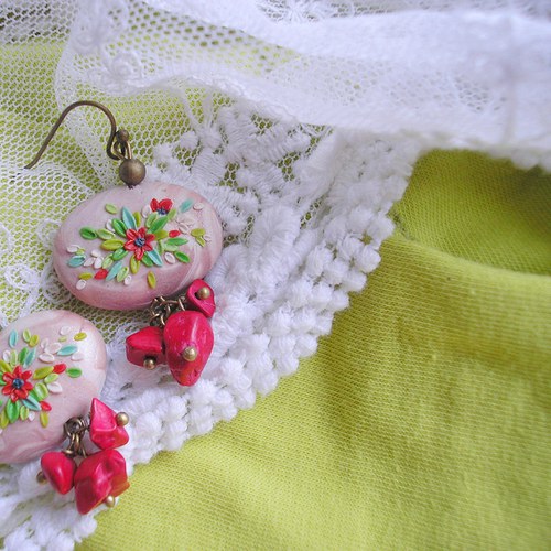Náušnice Flower Button - Vivamus III. — foto 3