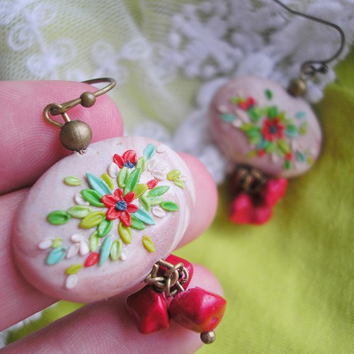 Náušnice Flower Button - Vivamus III. — foto 5