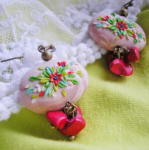Náušnice Flower Button - Vivamus III. — foto 6