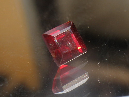 Granát Pyrop, 5x5x4 mm, 1,2ct., — foto 5