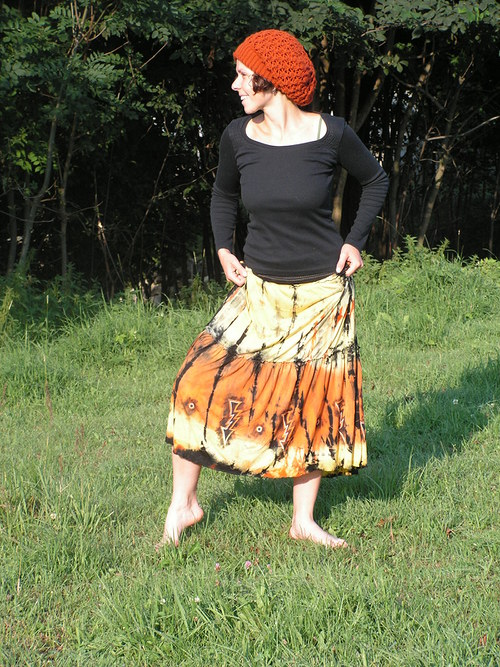 Letní batikovaná sukně — foto 5