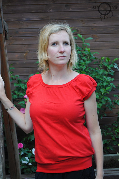 Červené s vázačkou, vel. XL — foto 3