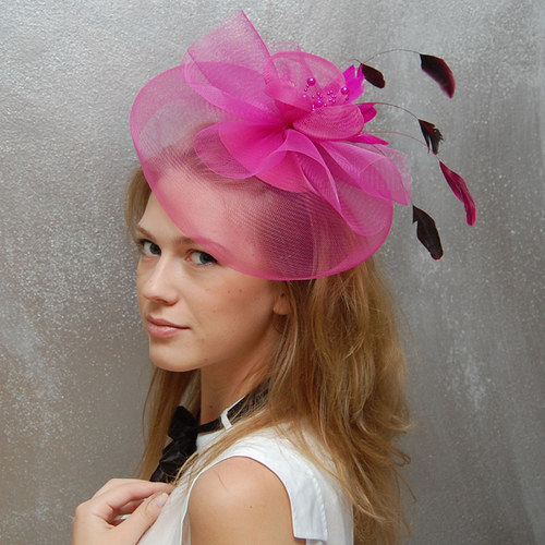 Hot Pink ... klobouk či fascinator — foto 2