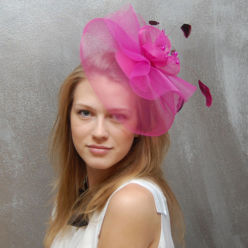 Hot Pink ... klobouk či fascinator — foto 4