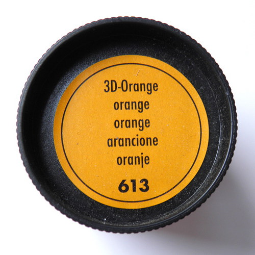 3D barva na textil - oranžová — foto 2