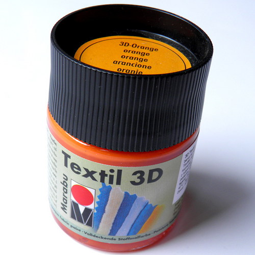 3D barva na textil - oranžová — foto 3