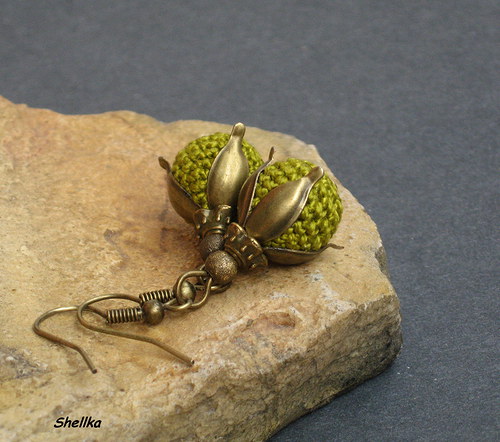 Háčkované náušnice ,,MINI BOBULKY,, — foto 3