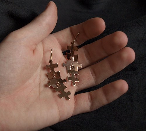 Puzzle náušnice — foto 2