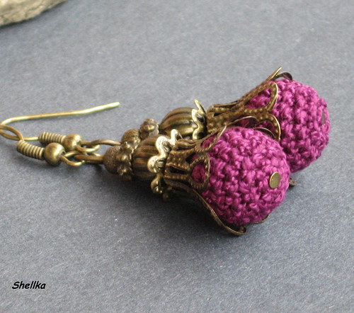 Háčkované náušnice ,,MINI BOBULKY,,3 — foto 4