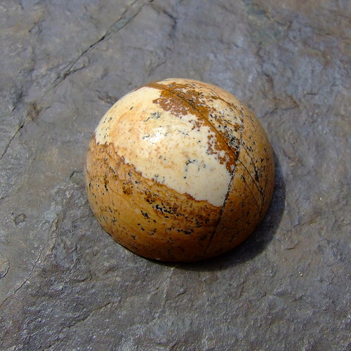 Jaspis obrázkový, kabošon č.337 — foto 2