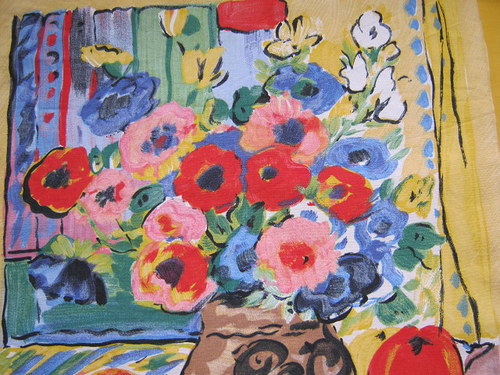 Kytice - panel látky 35 x 34 cm — foto 2