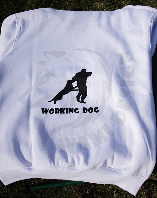 Bílá mikina Working Dog — foto 4