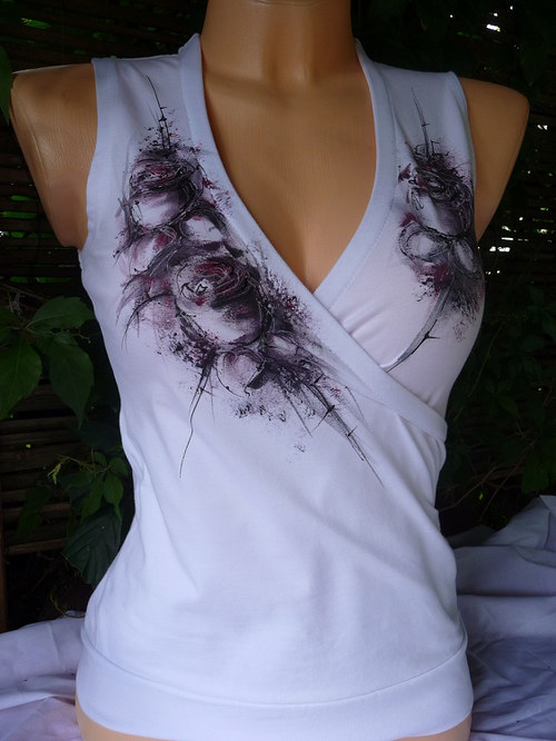 Top s romantickou malbou (S) — foto 2