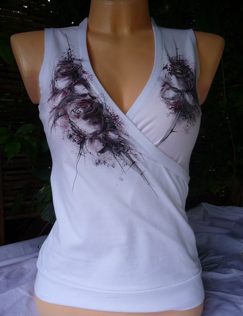 Top s romantickou malbou (S) — foto 3