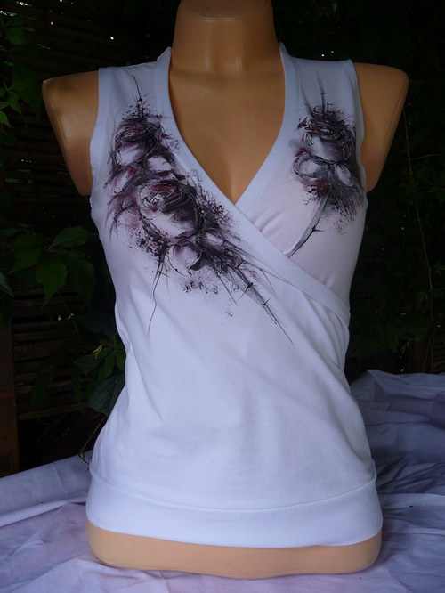 Top s romantickou malbou (S) — foto 4