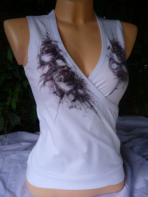 Top s romantickou malbou (S) — foto 5