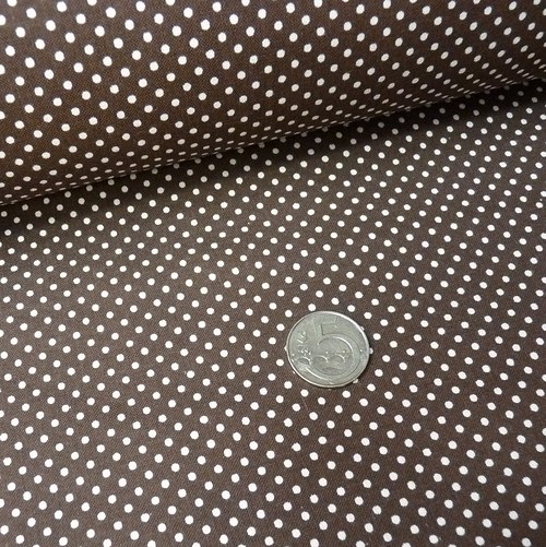 Hořká čokoláda - puntík 2 mm (metráž) — foto 2