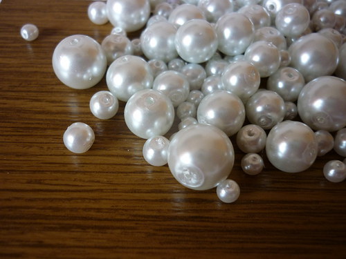 V2 / mix voskové perly bílé / 50g — foto 2